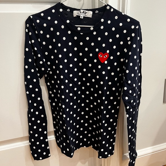 Comme des Garcons PLAY Tops - comme de garçon play polka dot shirt
